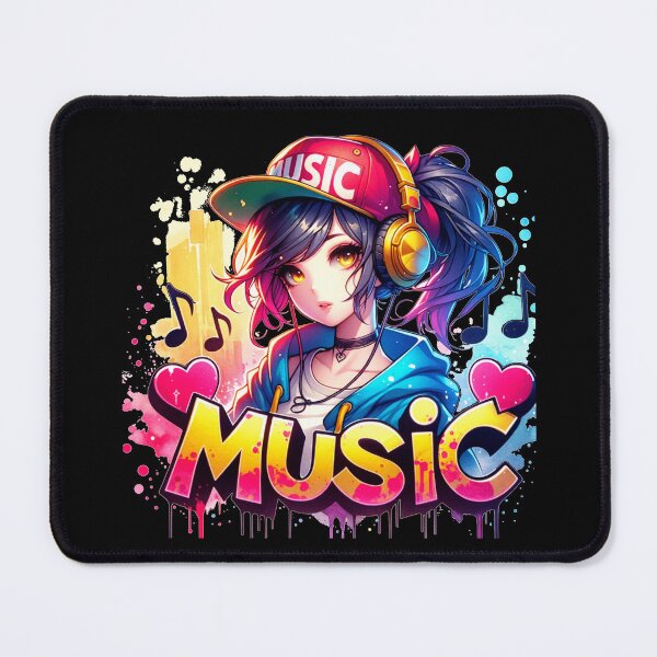 Item preview, Melody – Neon Music Lover Anime Girl designed and sold by bella-rosa87.
