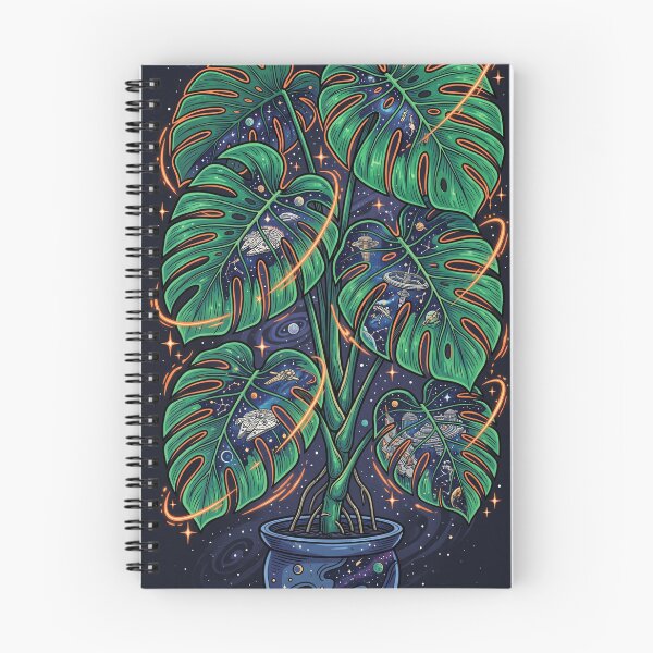 Item preview, Cosmic Monstera Galaxy Space Plant Illustrative Surreal Art designed and sold by Pride Emblem Prints.