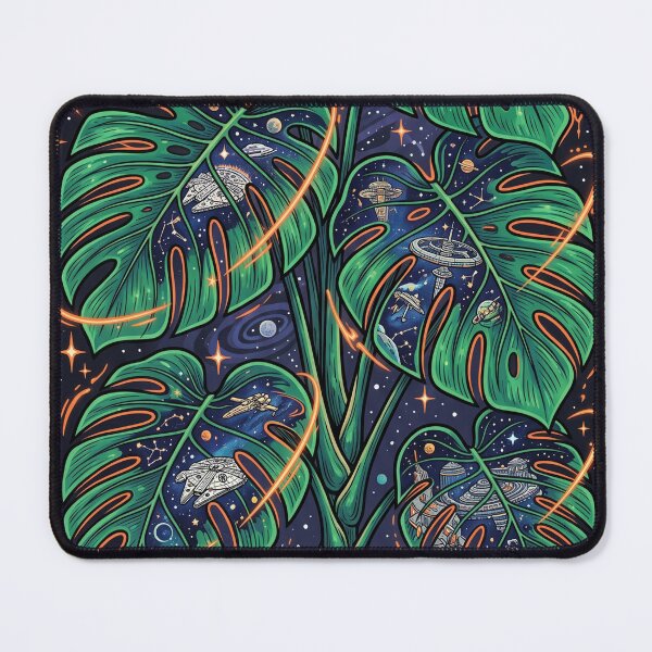 Item preview, Cosmic Monstera Galaxy Space Plant Illustrative Surreal Art designed and sold by Pride Emblem Prints.