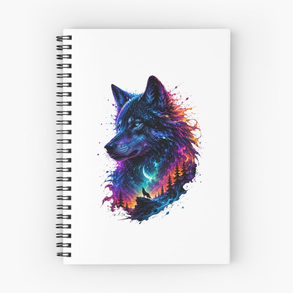 Item preview, Neon Cosmic Wolf designed and sold by MySthore.
