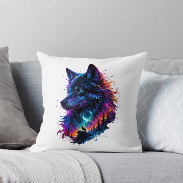 Artikelvorschau, Neon Kosmischer Wolf entworfen und verkauft von MySthore.