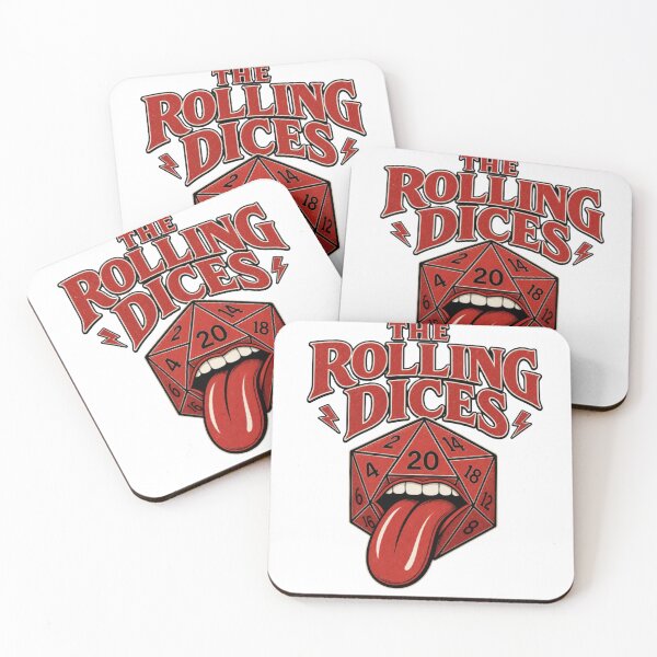 Item preview, The Rolling Dices - Epic TTRPG Classic Rock Merch designed and sold by Dice_Goblin_Studio.
