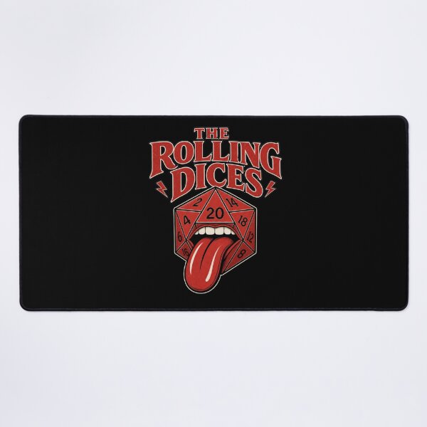 Item preview, The Rolling Dices - Epic TTRPG Classic Rock Merch designed and sold by Dice_Goblin_Studio.