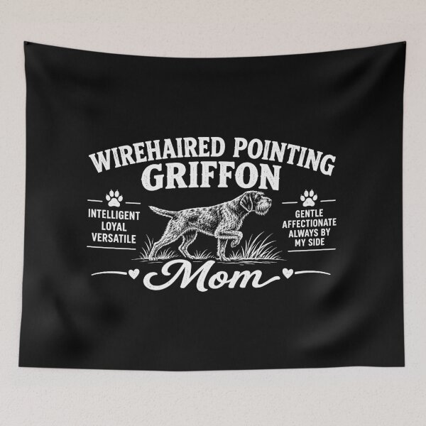 Item preview, Wirehaired Pointing Griffon Mom designed and sold by BrunoLinuxArt.