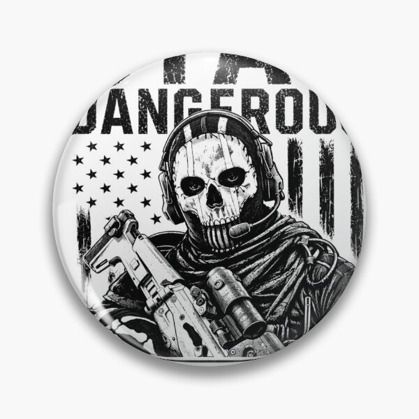 Item preview, Stay dangerous skull mask tactical operator  designed and sold by YogiSK.