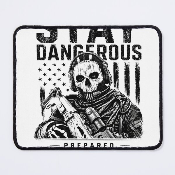 Item preview, Stay dangerous skull mask tactical operator designed and sold by YogiSK.