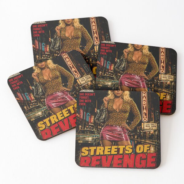 Item preview, Streets of Revenge – 80s Grindhouse Urban Action Poster designed and sold by obstinator.