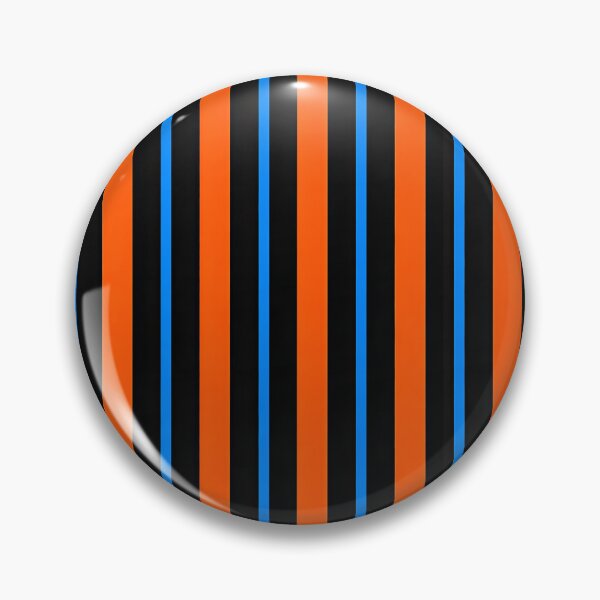 Item preview, Modern Orange and Electric Blue Vertical Stripes designed and sold by FilBlue.