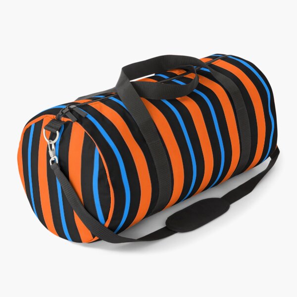 Item preview, Modern Orange and Electric Blue Vertical Stripes designed and sold by FilBlue.