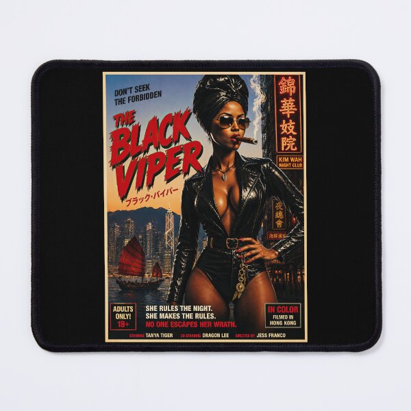 Item preview, The Black Viper – 70s Grindhouse Hong Kong Action Poster designed and sold by obstinator.
