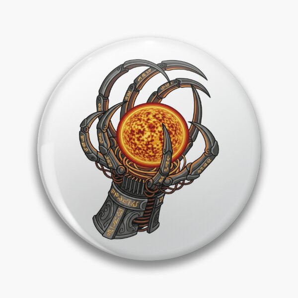 Item preview, Ancient Fantasy Gauntlet Holding Glowing Sun Orb designed and sold by Dzblack.