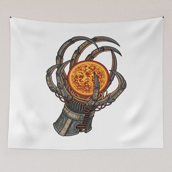Item preview, Ancient Fantasy Gauntlet Holding Glowing Sun Orb designed and sold by Dzblack.