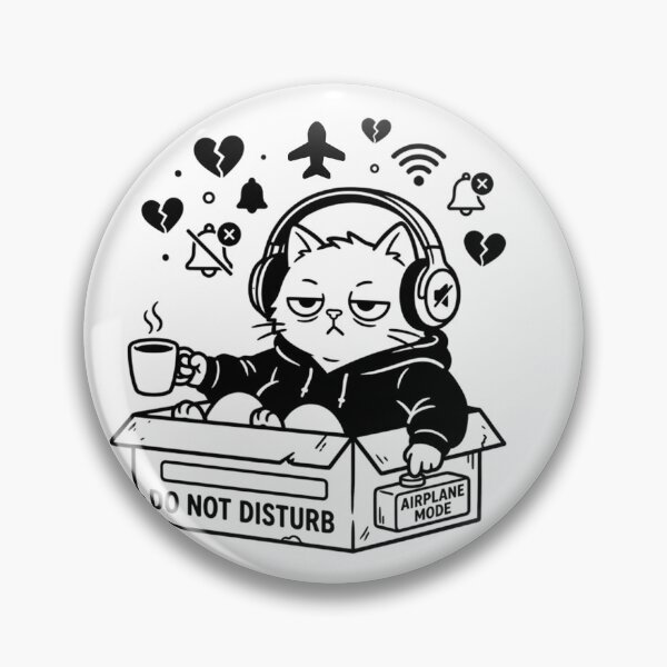 Artikelvorschau, Bitte nicht stören – Grumpy Cat im Flugmodus (Meme) entworfen und verkauft von Meow-gical Wear.