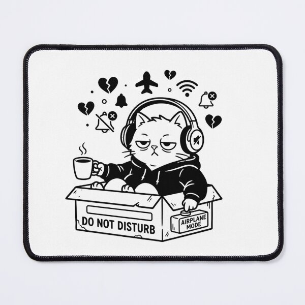 Item preview, Do Not Disturb Grumpy Cat Airplane Mode Meme designed and sold by Meow-gical Wear.