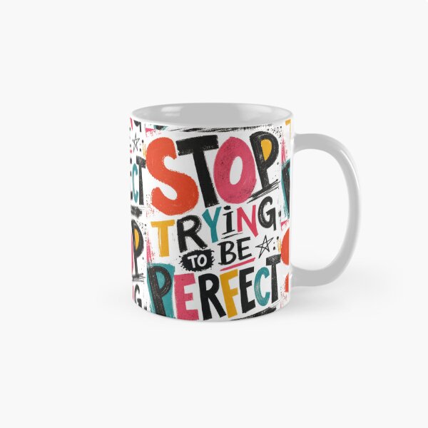 Item preview, Stop Trying to Be Perfect – Bold Retro Typography designed and sold by Jandedan.