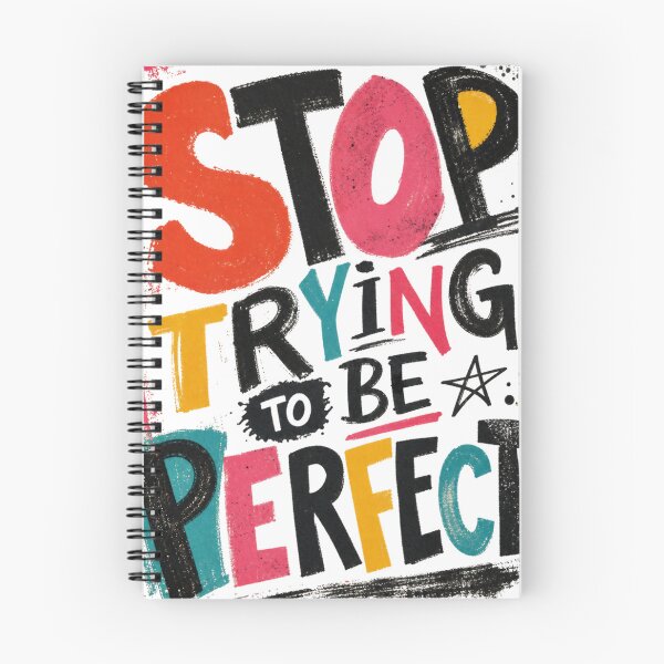 Item preview, Stop Trying to Be Perfect – Bold Retro Typography designed and sold by Jandedan.