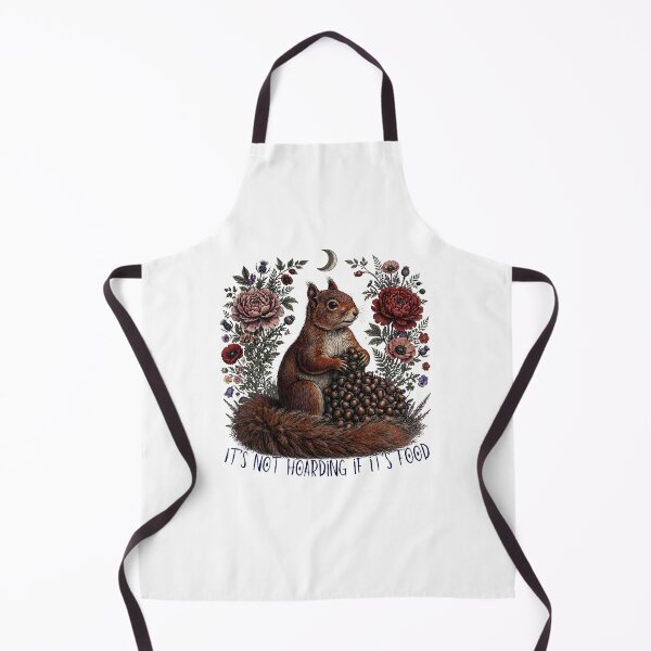 Item preview, It's Not Hoarding If It's Food - Funny Squirrel Cottagecore Floral Moon Goblincore designed and sold by Neurospicy Trolls.