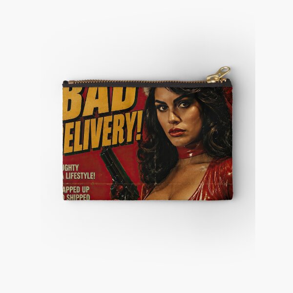 Item preview, Bad Delivery! – Retro Grindhouse Christmas Action Poster designed and sold by obstinator.