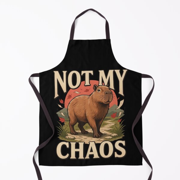 Item preview, Not My Chaos Capybara – Vintage Stoic Zen Design designed and sold by No Excuses Supply.
