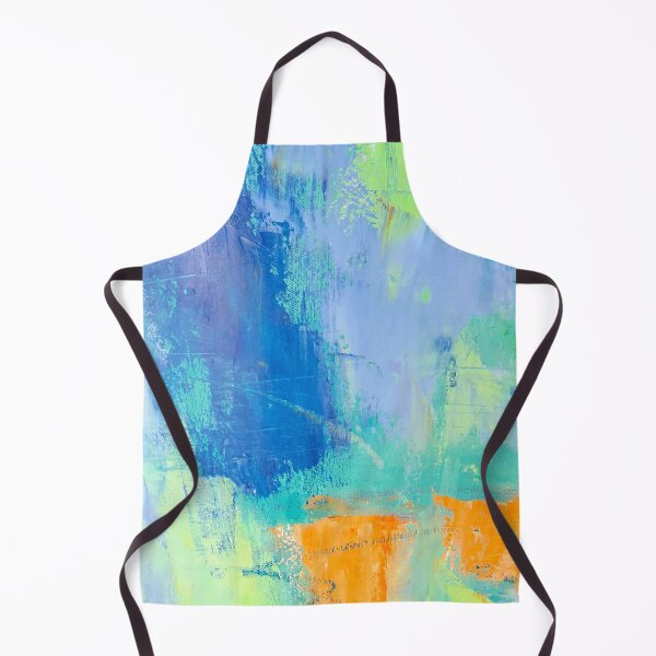 Item preview, blue and green abstract designed and sold by Tereza Pilar Art.