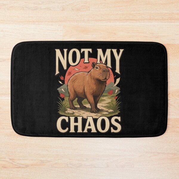 Item preview, Not My Chaos Capybara – Vintage Stoic Zen Design designed and sold by No Excuses Supply.