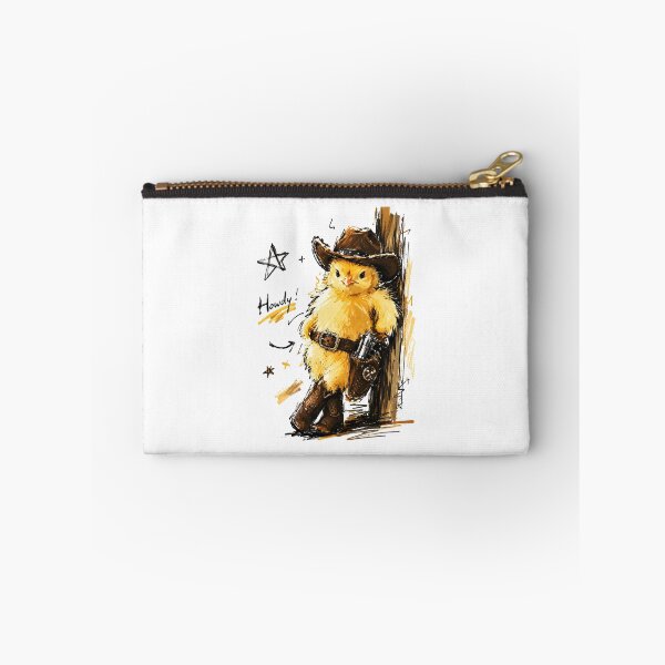 Item preview, Howdy! Cute Cowboy Chick with Pistol – Funny Hand-Drawn Art designed and sold by RamyGallery.