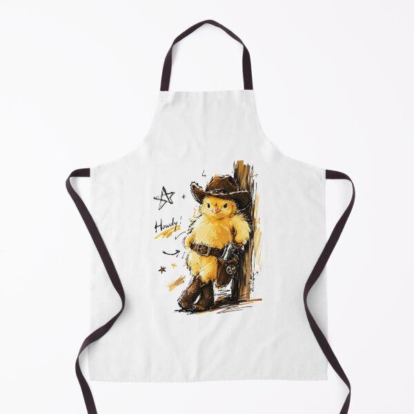 Item preview, Howdy! Cute Cowboy Chick with Pistol – Funny Hand-Drawn Art designed and sold by RamyGallery.