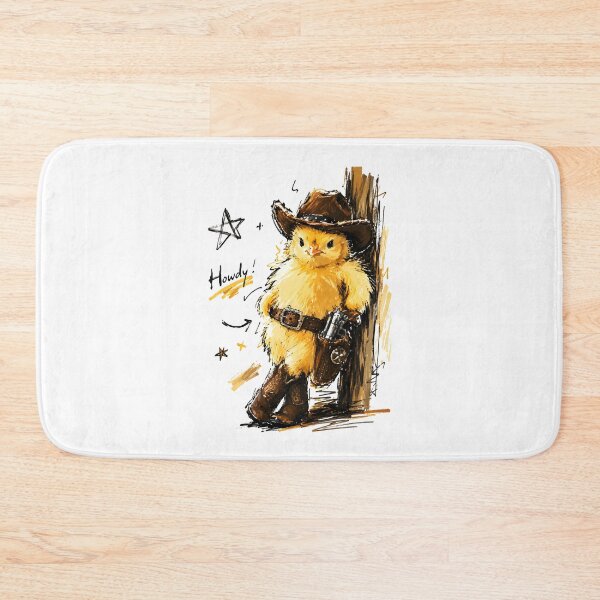 Item preview, Howdy! Cute Cowboy Chick with Pistol – Funny Hand-Drawn Art designed and sold by RamyGallery.