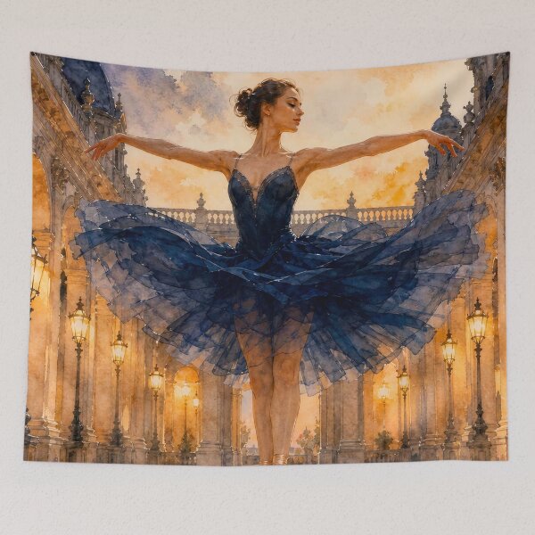 Item preview, Ballet dancer amidst elegant architecture designed and sold by paulrommer.