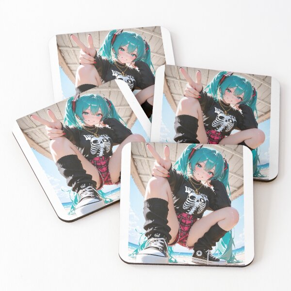 Item preview, Miku Hatsune vocaloid summer days past Anime Waifu designed and sold by lifeissheep.