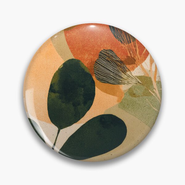 Item preview, Modern Contemporary Earthtones, Smoky Orange, And Green Abstract designed and sold by DEC02.