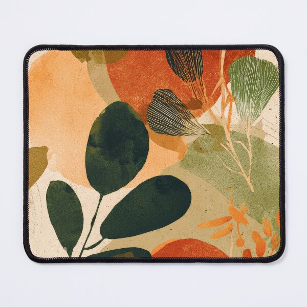Item preview, Modern Contemporary Earthtones, Smoky Orange, And Green Abstract designed and sold by DEC02.