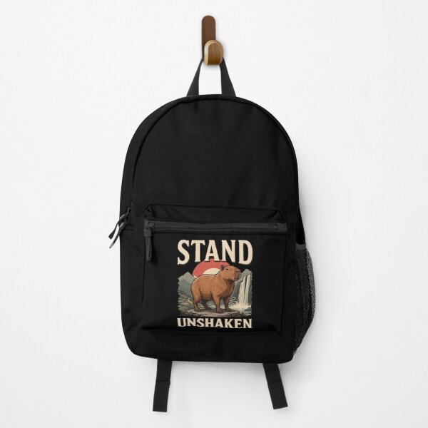 Item preview, Stand Unshaken Capybara – Vintage Stoic Zen Design designed and sold by No Excuses Supply.