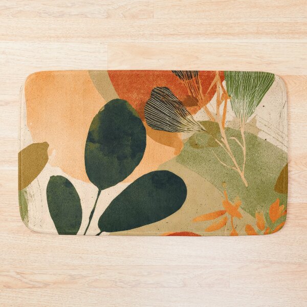 Item preview, Modern Contemporary Earthtones, Smoky Orange, And Green Abstract designed and sold by DEC02.