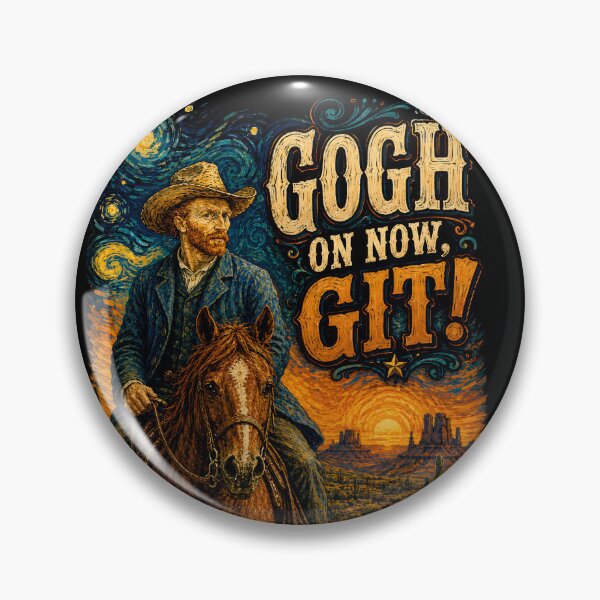 Item preview, Gogh On Now Git Western Artist Pun designed and sold by Victor Shadehorn.