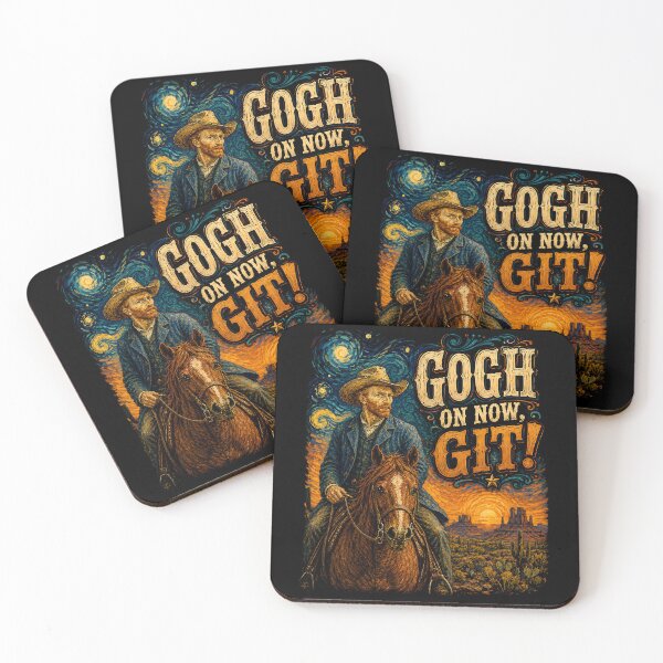 Item preview, Gogh On Now Git Western Artist Pun designed and sold by Victor Shadehorn.
