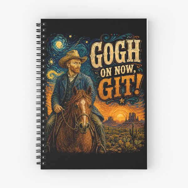Item preview, Gogh On Now Git Western Artist Pun designed and sold by Victor Shadehorn.