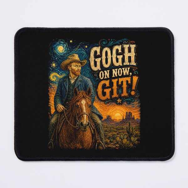 Item preview, Gogh On Now Git Western Artist Pun designed and sold by Victor Shadehorn.