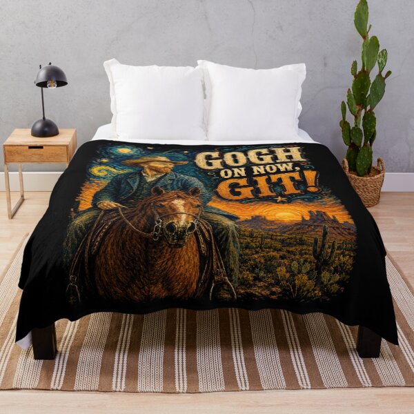 Item preview, Gogh On Now Git Western Artist Pun designed and sold by Victor Shadehorn.
