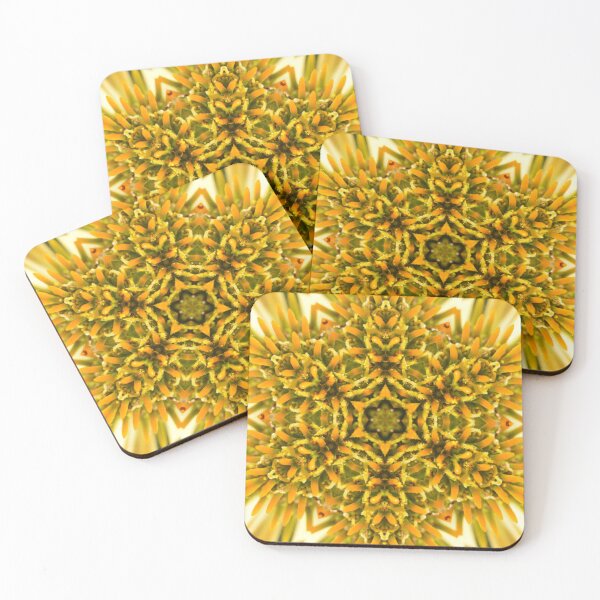 Artikelvorschau, Goldene Blumenstern-Mandala entworfen und verkauft von SilentBloomLab.