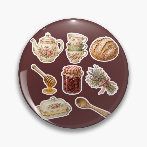 Item preview, Vintage Kitchen Stickers designed and sold by Whimsical Cottagecore Art.