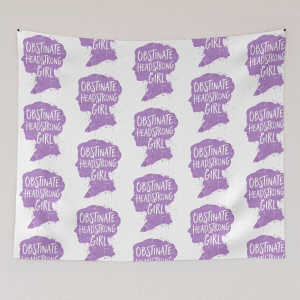 Item preview, Obstinate Headstrong Girl Purple Silhouette Grunge Design designed and sold by rodyauscaklo.