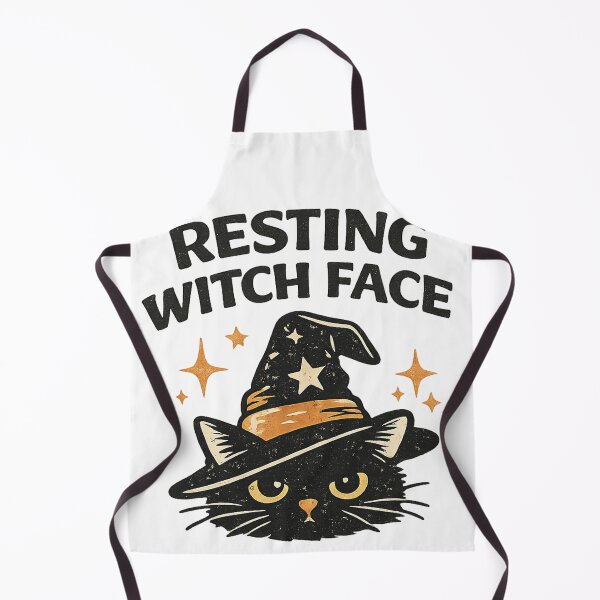 Item preview, Resting Witch Face Black Cat Halloween designed and sold by Kleksi.