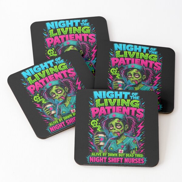 Item preview, Night of the Living Patients Night Shift Nurse Humor designed and sold by Victor Shadehorn.