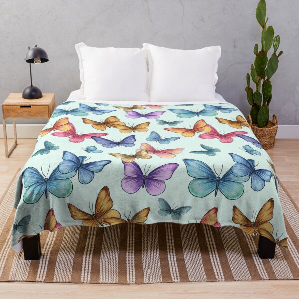 Item preview, Colorful butterflies, delicate colors, summer mood, butterfly pattern, designed and sold by ArtbySvetik.
