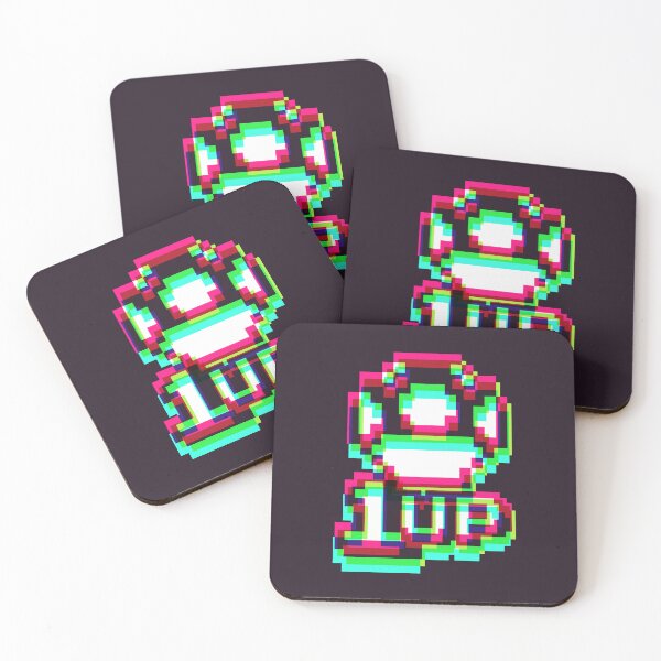 Item preview, 1up Mushroom Synthwave 3 - Dark designed and sold by animinimal.