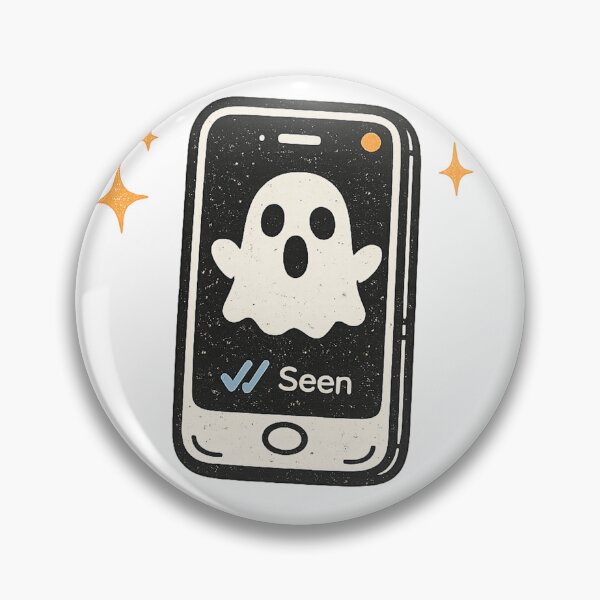 Item preview, Ghosted Funny Halloween Ghost Seen Message designed and sold by Kleksi.