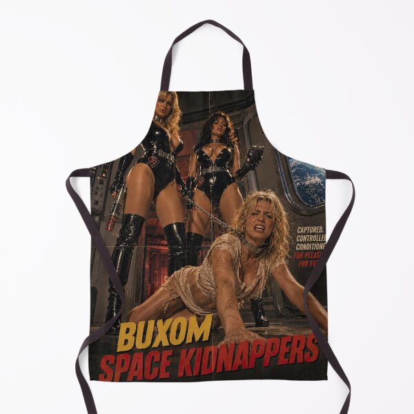 Item preview, Buxom Space Kidnappers – Retro 70s Sci‑Fi Grindhouse Poster designed and sold by obstinator.