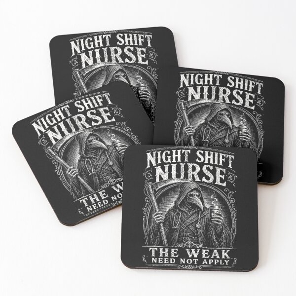 Item preview, Night Shift Nurse Plague Doctor Survival Humor designed and sold by Victor Shadehorn.