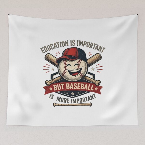 Item preview, Funny baseball quote - Education is important, but baseball is more important designed and sold by LabProShop.